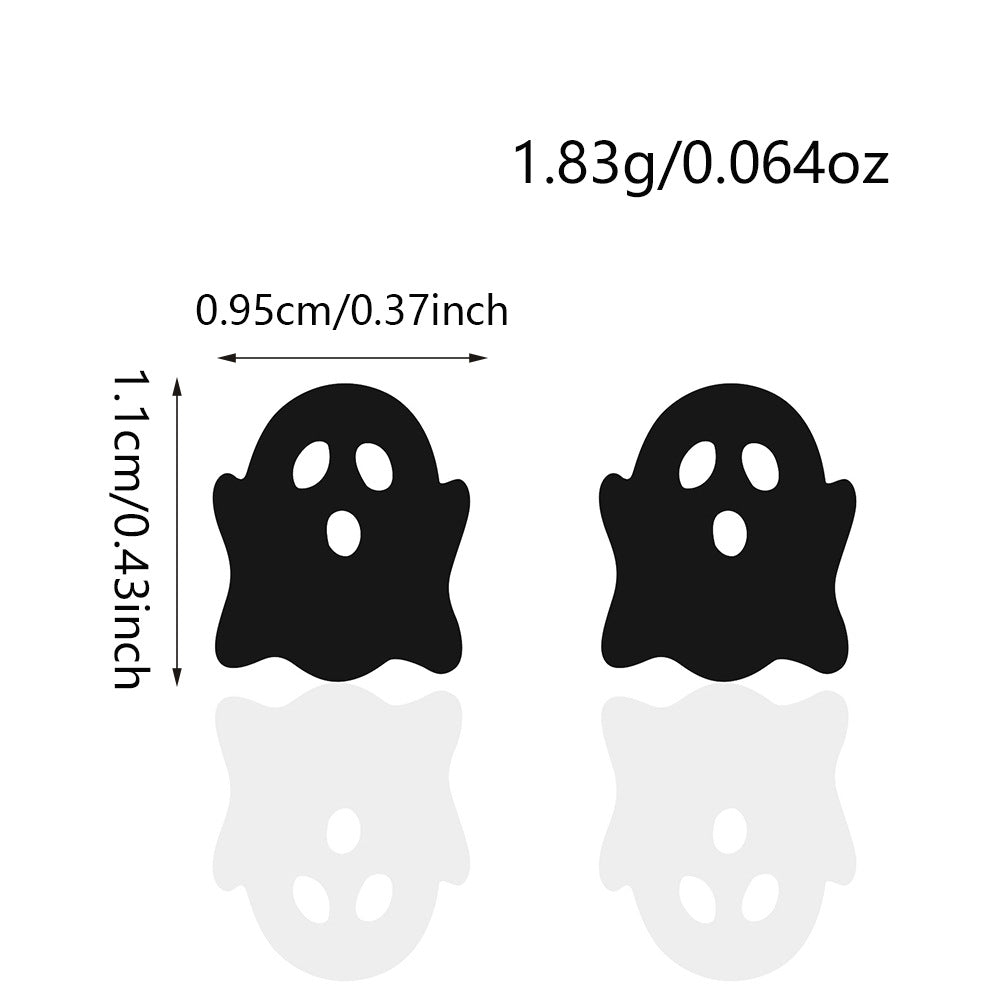 Funny Halloween Small Ghost Stud Earrings