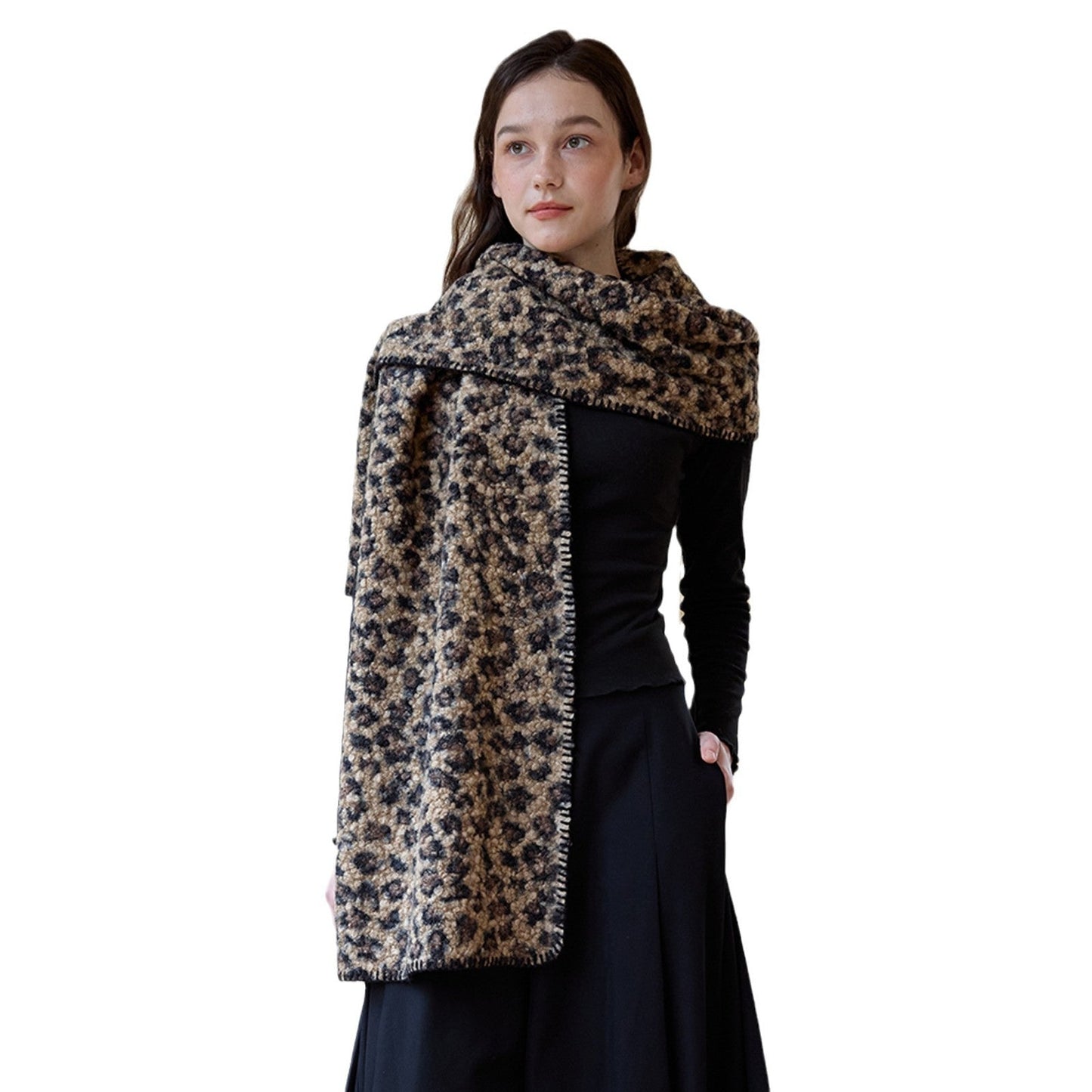 Leopard Print Vintage Warm Scarves