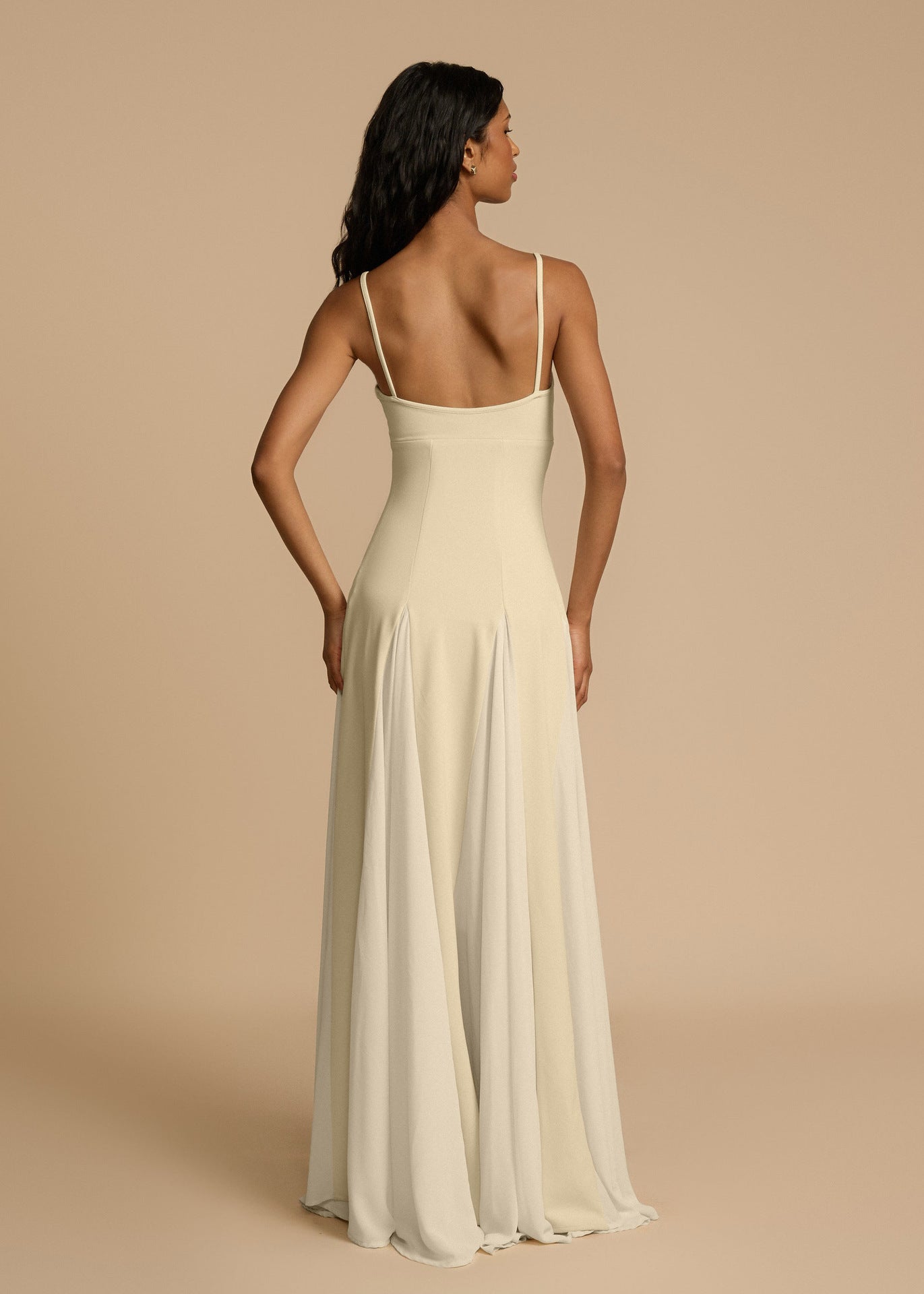 Sexy Splicing Slim Spaghetti Maxi Dress