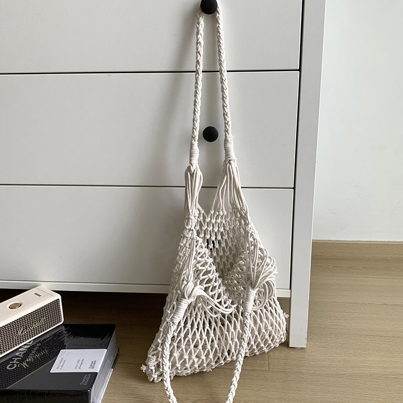 Hollow Large Capacity Braided Shoulder Bag