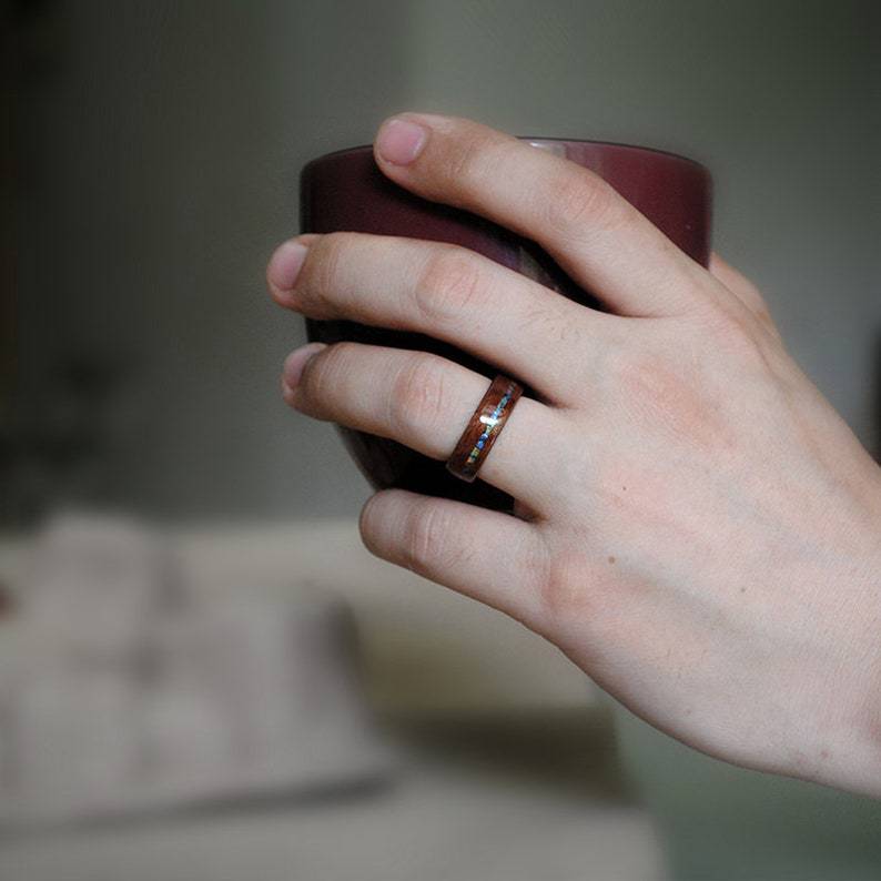 Handmade Natural Wooden Band Ring