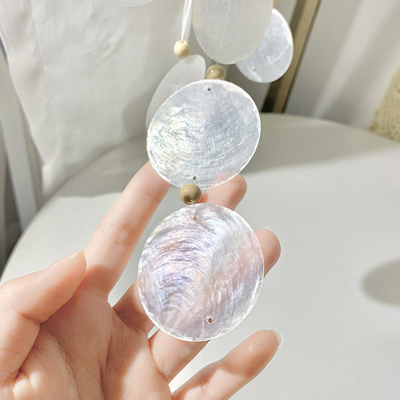 2+Simple Moon Shell Suncatcher Hangings