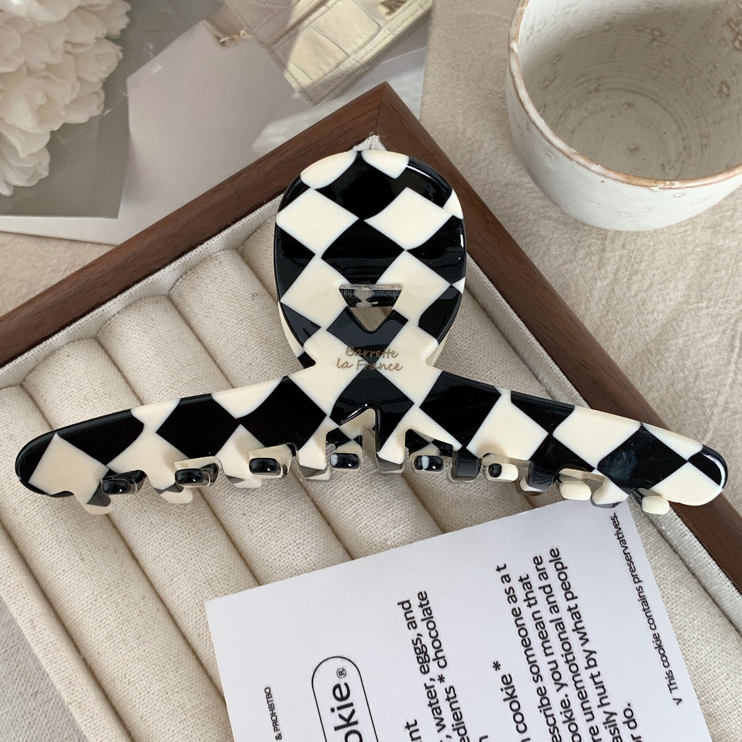 Simple Letter Multicolor Claw Clip