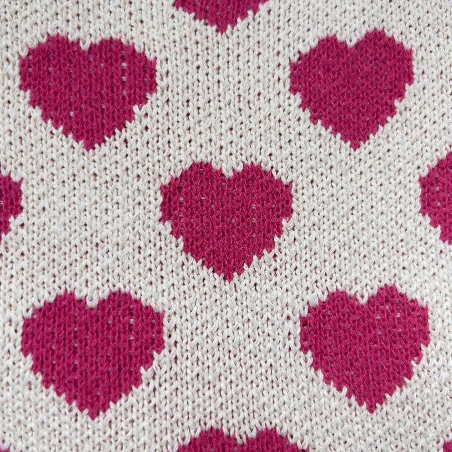 Cute Love Color Block Knit Shoulder Bag