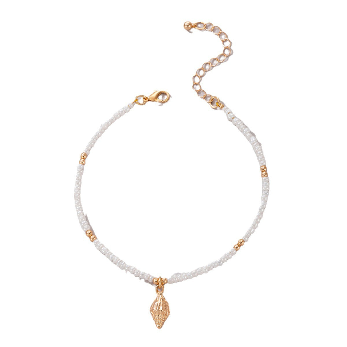 Shell Conch Scallop Beading Anklet
