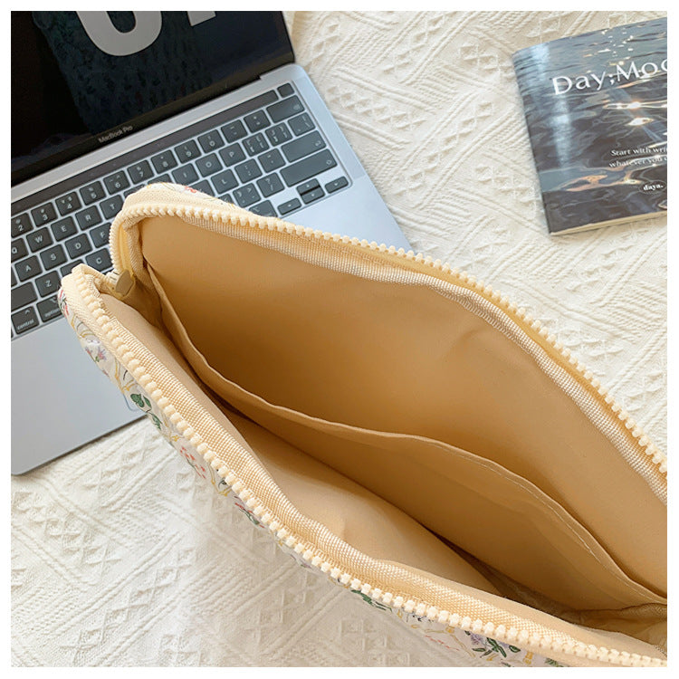 Flower Love Print Cute Laptop Ipad Bag