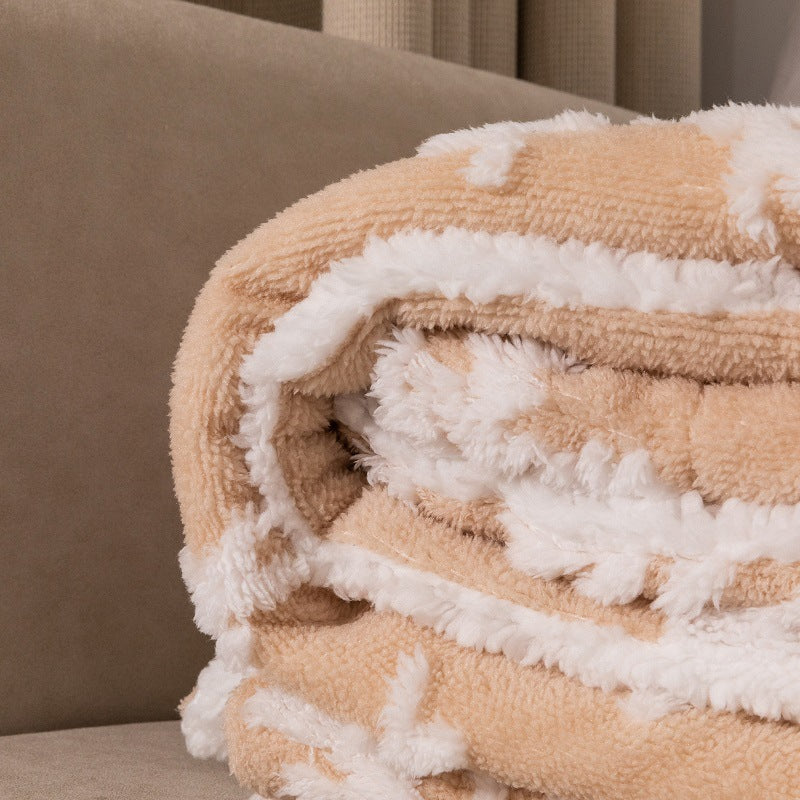 Christmas Fluffy Soft Snowflake Throw Blanket