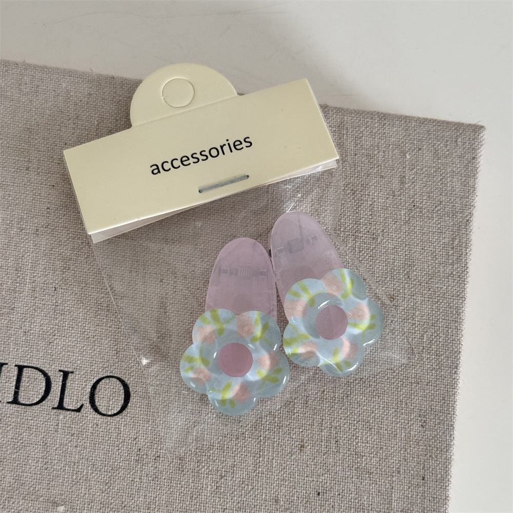 Cute Flower Rabbit Sweet Hair Clips