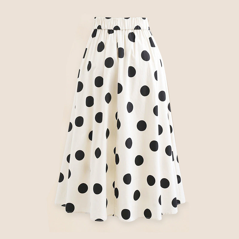 Polka Dot Bow Swimwear Skirt Cover