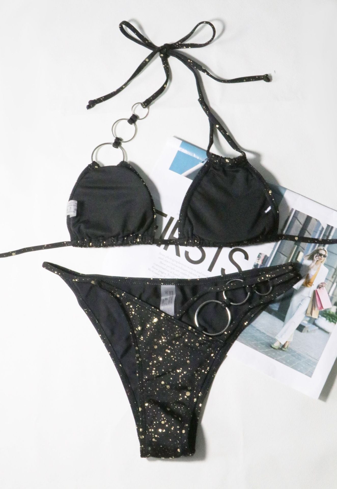 Sexy Backless Halter String Tie Swimwear