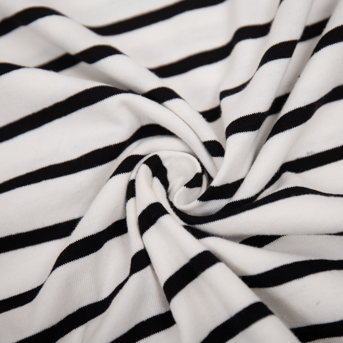 Striped Color Block Simple Loose T-Shirt