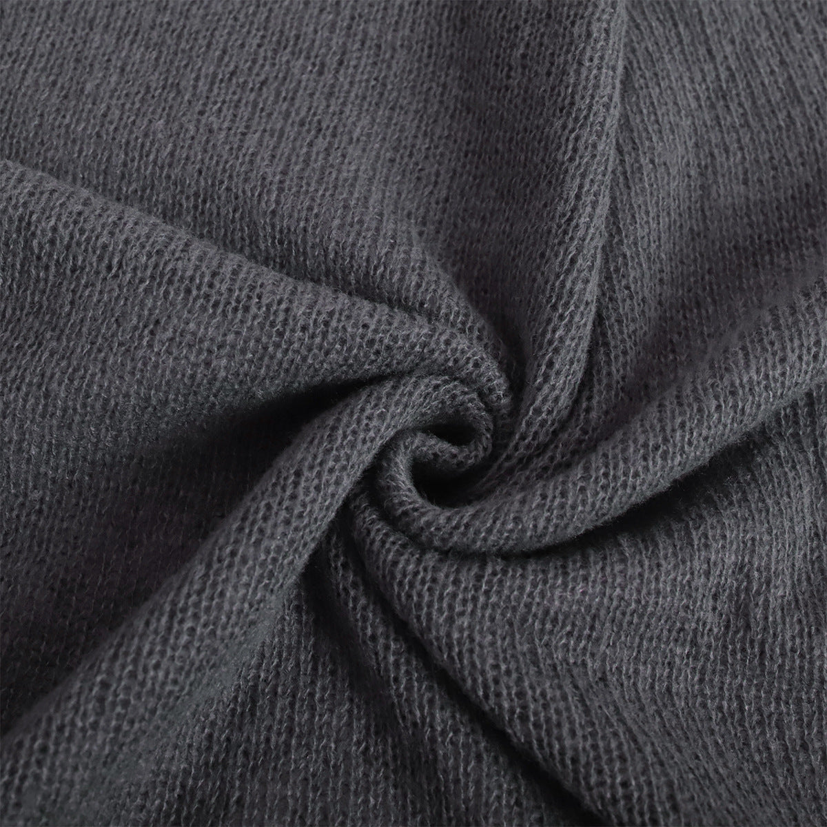 Solid Color See Through Flare Sleeves Knit Top