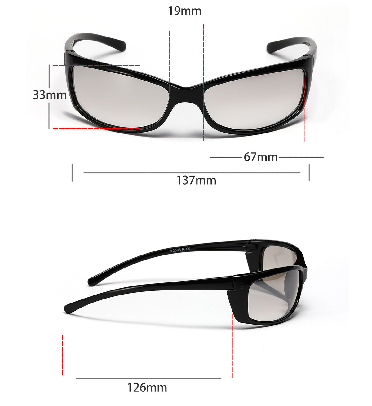Narrow Frame Rectangle Sports Sunglasses