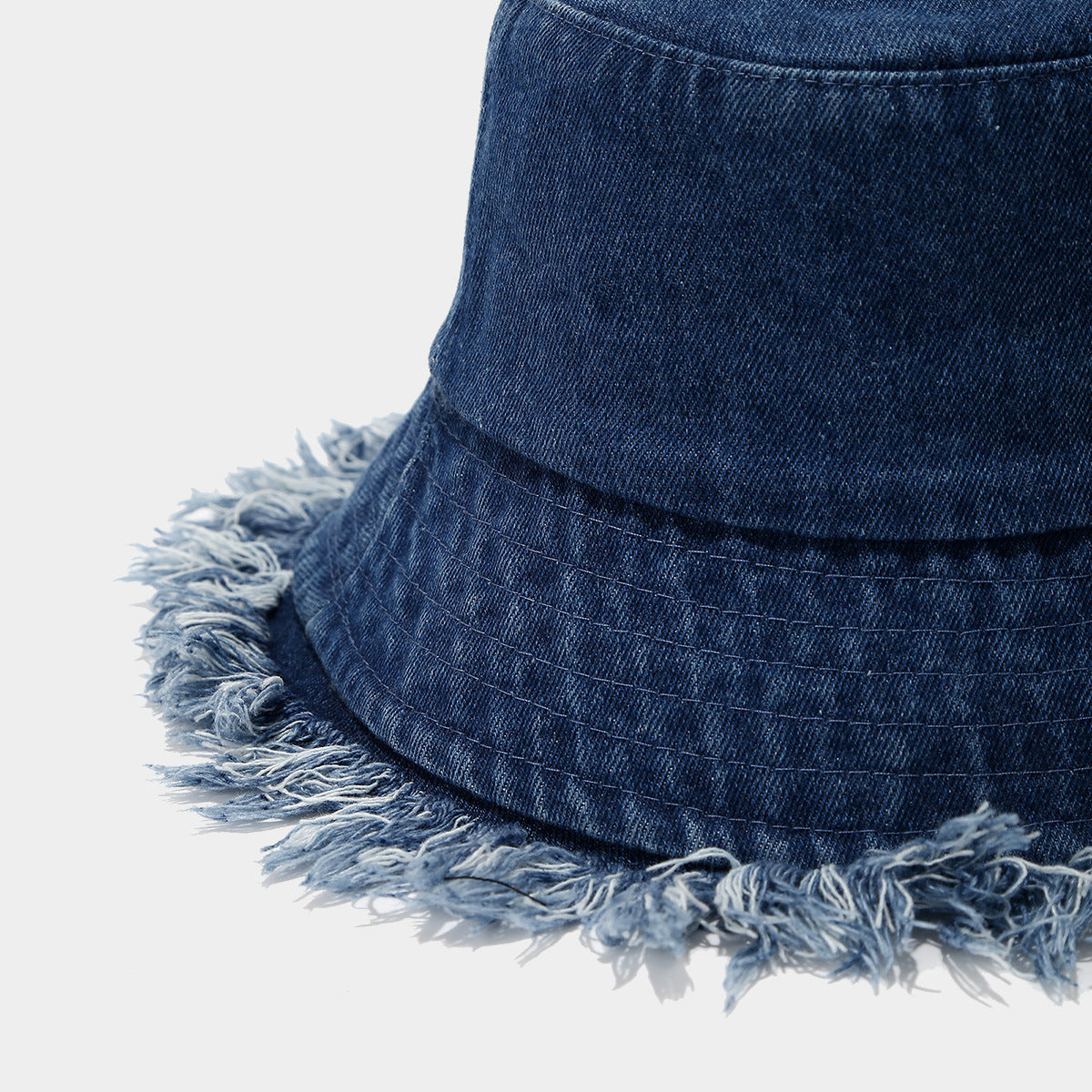 Stylish Washed Distressed Denim Bucket Hat