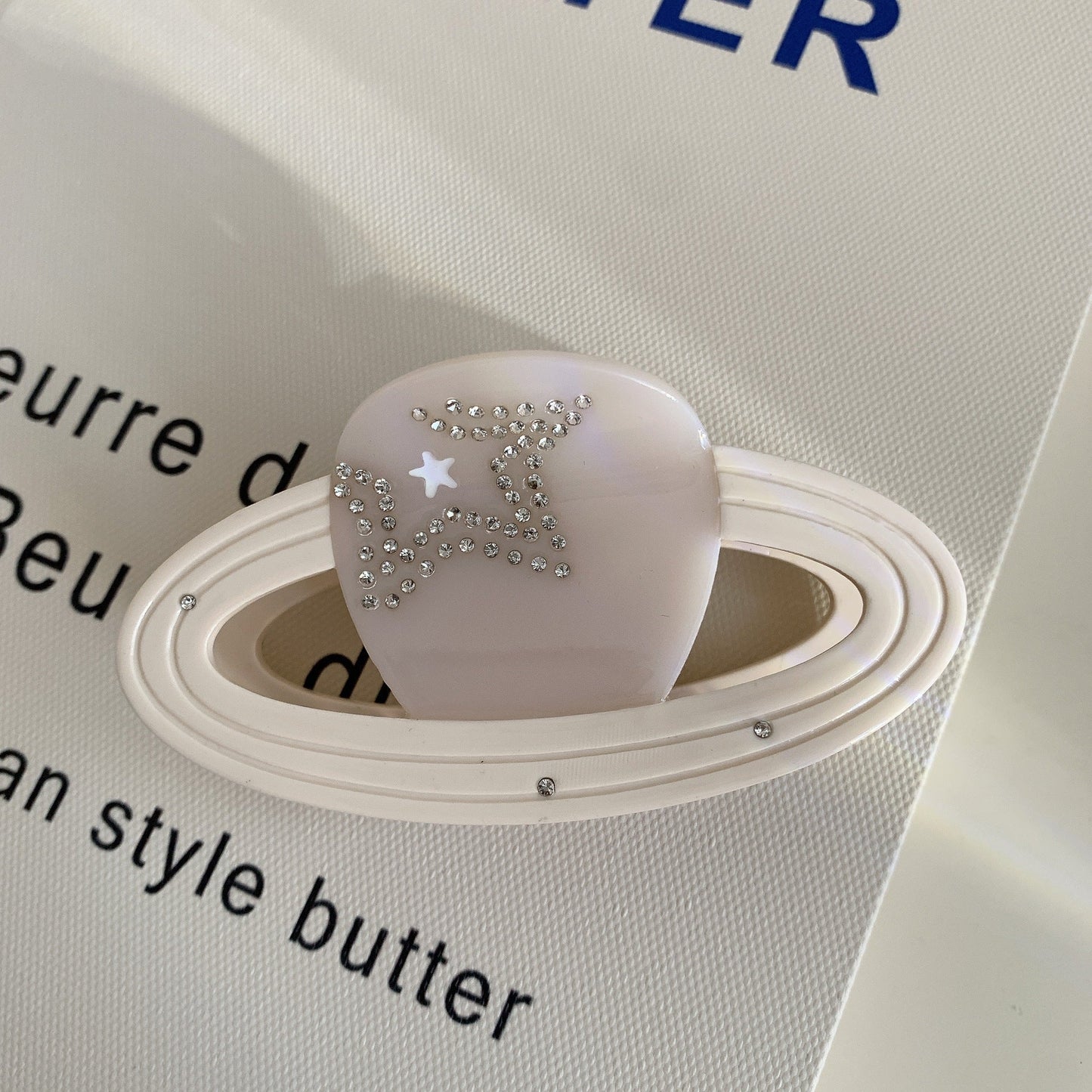 Sweet Star Rhinestone Geometric Hair Claw