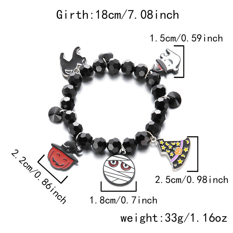 Halloween Funny Pumpkin Spider Ghost Bracelet