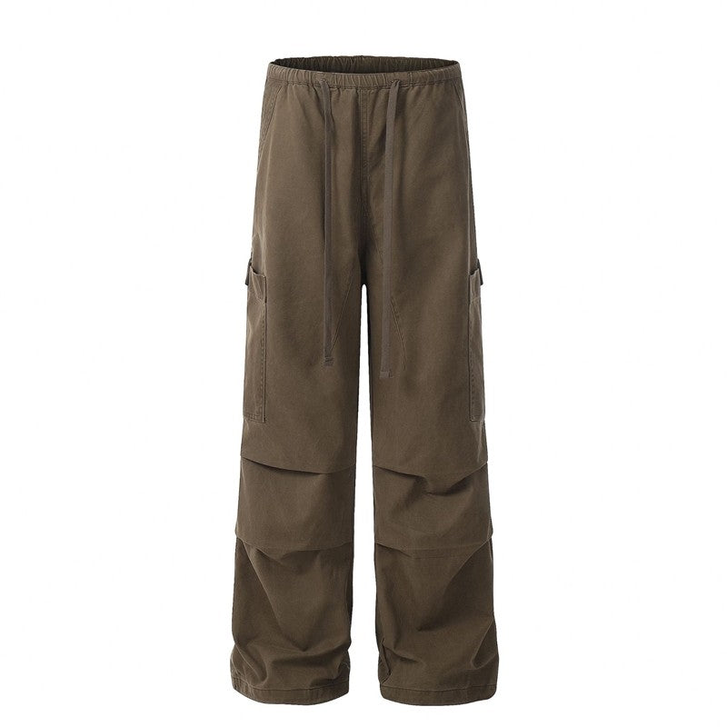 Drawstring Parachute Cargo Pants