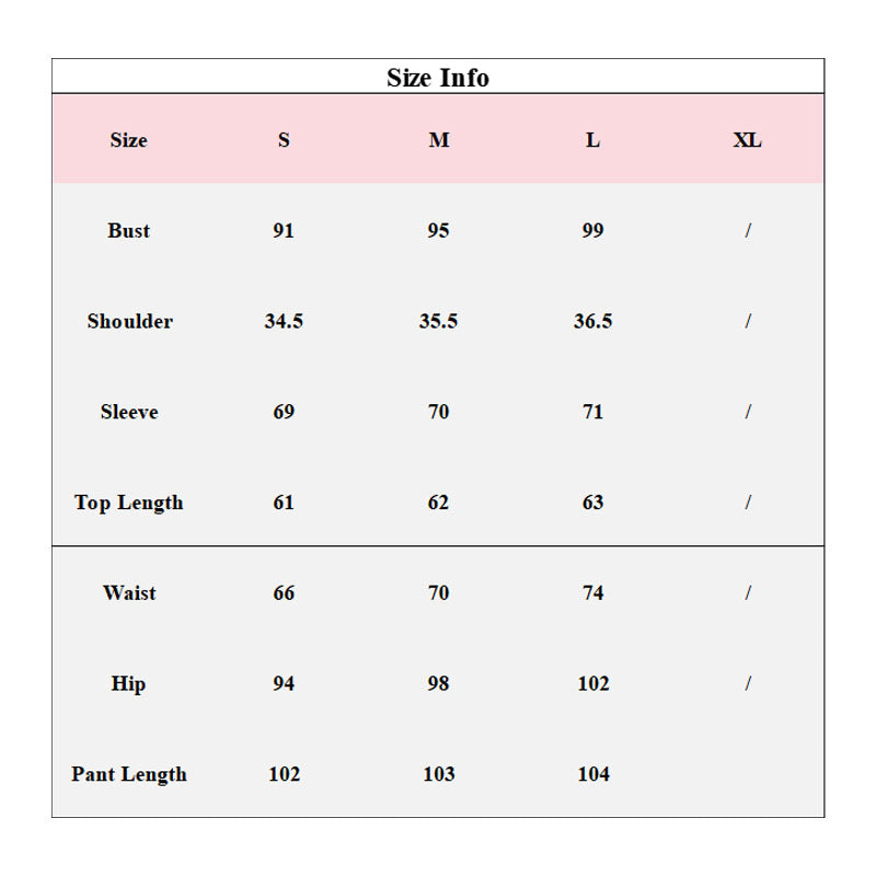 Soft Round Neck Long Sleeve Pajamas Sets