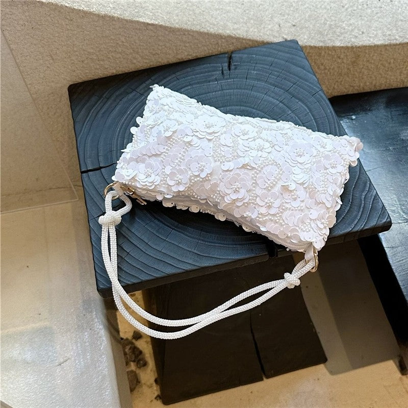 Solid Glitter Evening Clutch