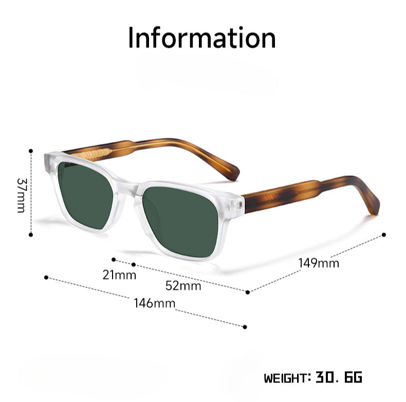 Color Block Frame Polarized Sunglasses