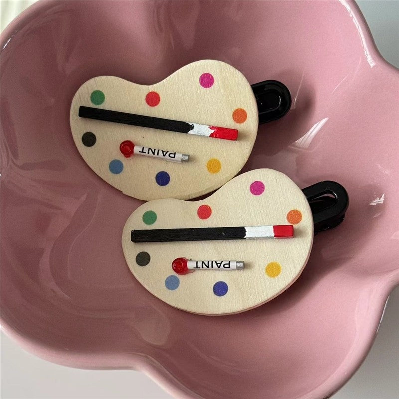 Creative Paint Palette Hair Clip