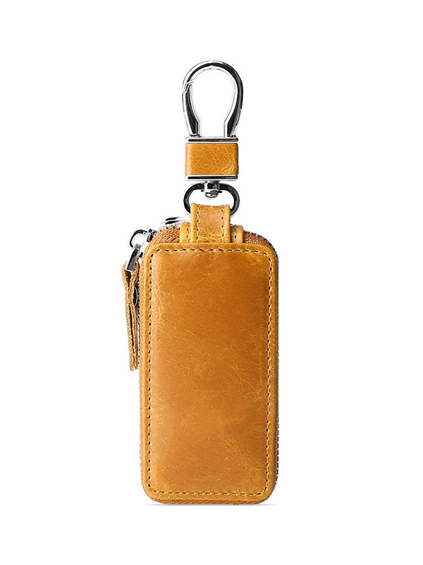 Solid Simple Durable Car Key Bag Keychain Wallet