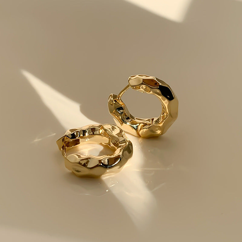 Women Retro Geometric Metal Earrings Alloy Trendy Jewelry