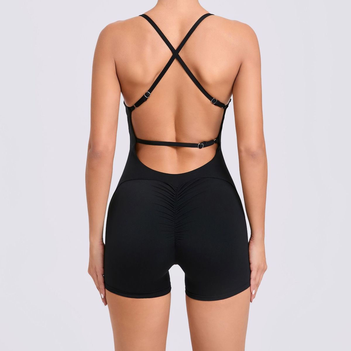 Women’s Hip-Lifting Fitness Backless Running Tights