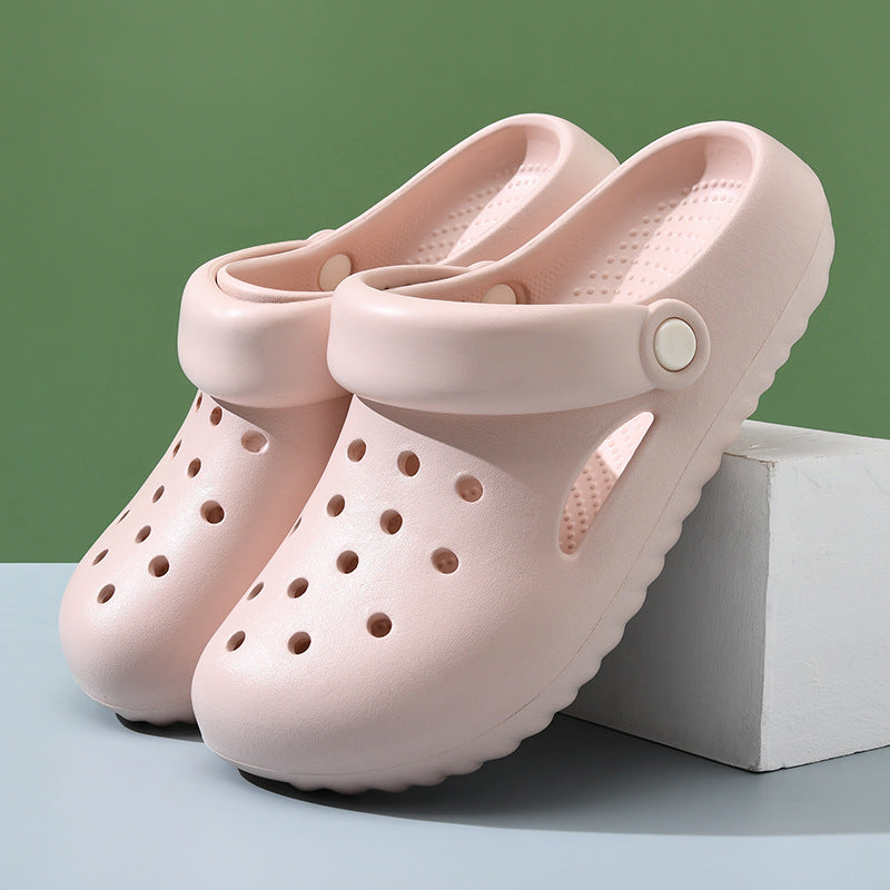 Chaussures décontractées à semelles épaisses et couleur unie pour femmes