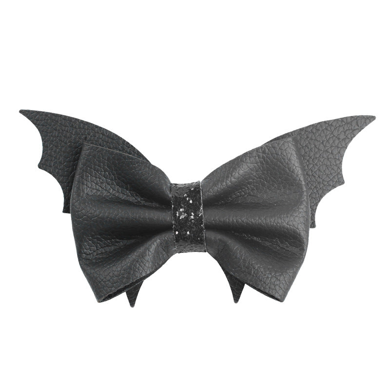Children Kids Baby Halloween Cartoon Bat Wings Hair Clip