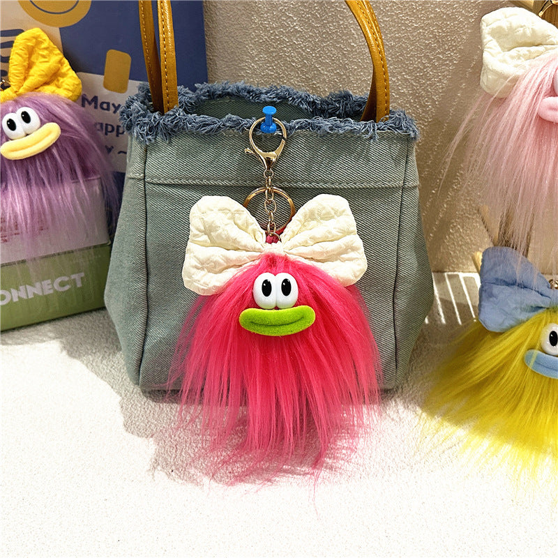 Cute Bow Doll Keychain Plush Cartoon Pendant