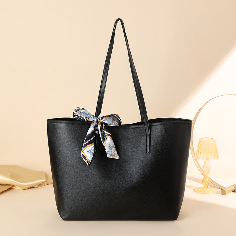 Large Capacity Urban PU Tote Bag with Magnetic Closure