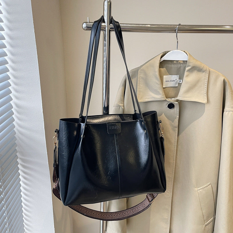 Sac fourre-tout rétro décontracté à grande capacité pour femme