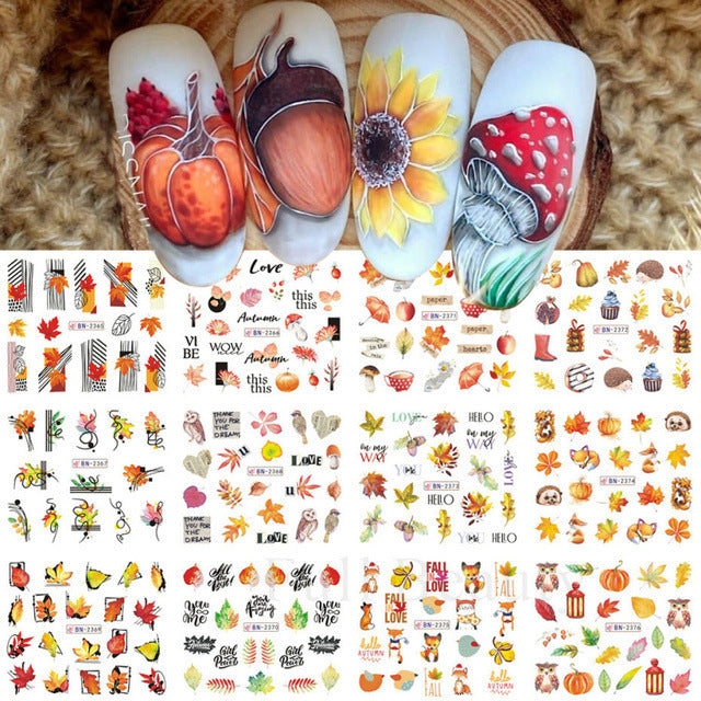 Halloween Skull Nail Stickers Funny Skull Design