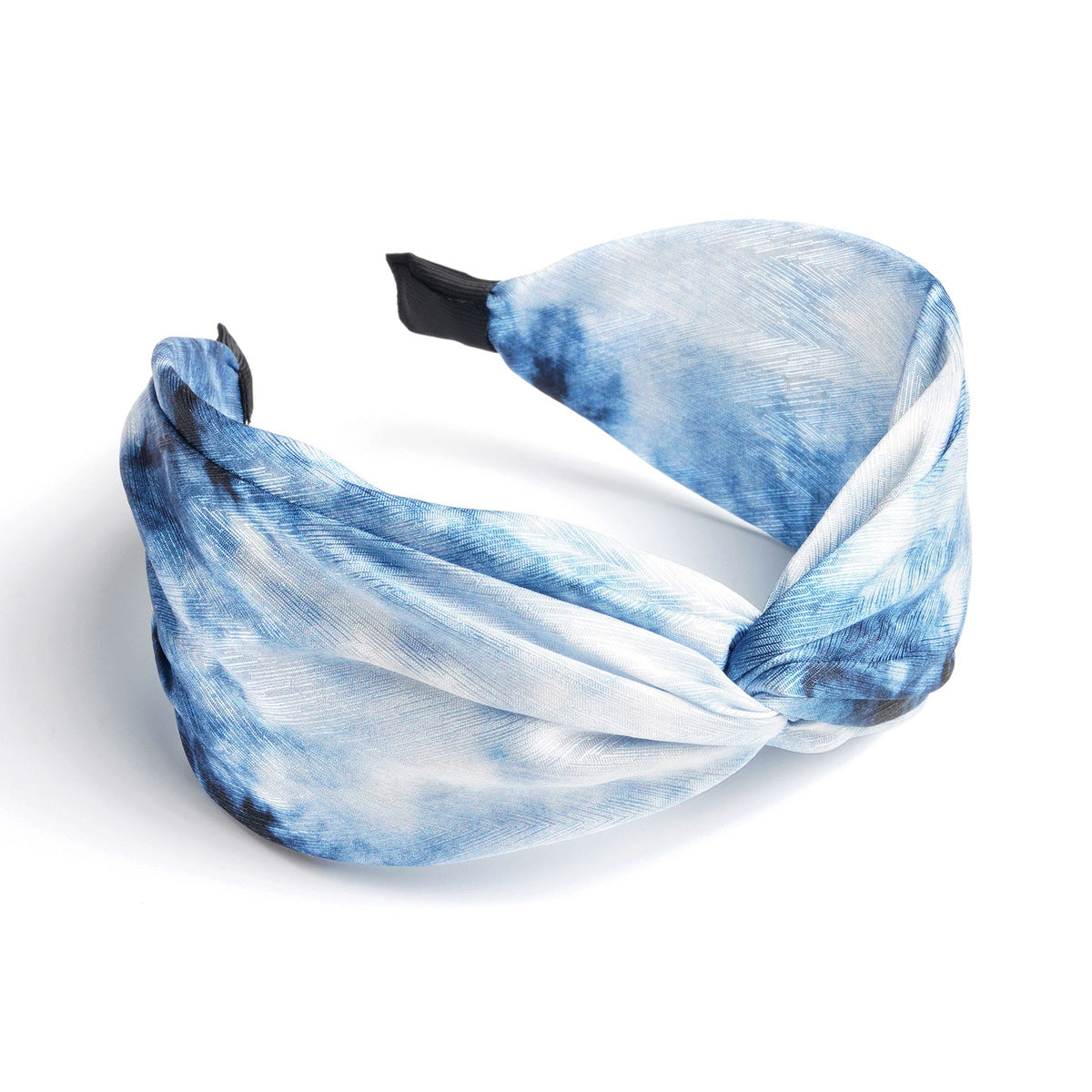 Banda ancha para el cabello con efecto tie-dye estilo bohemio para mujer con un estilo dulce