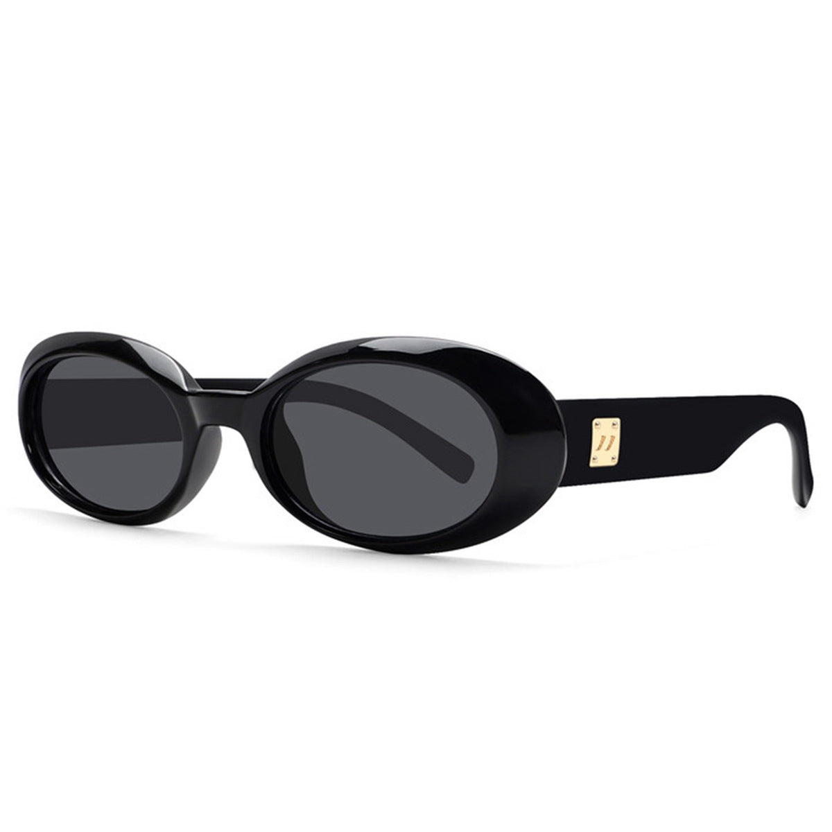 Gafas de sol clásicas con montura ovalada pequeña