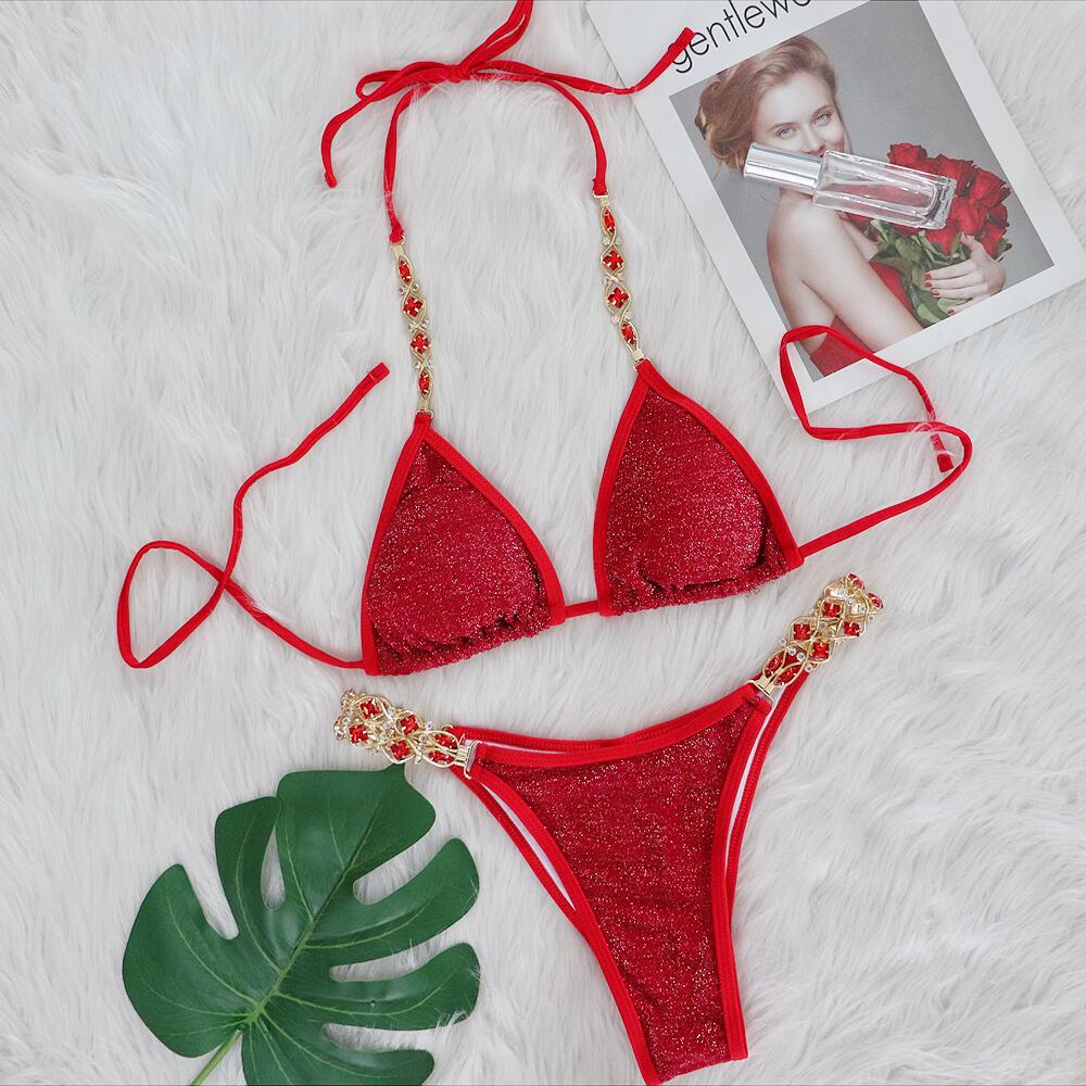 Women's Rhinestone Bikini for Beach Vacation