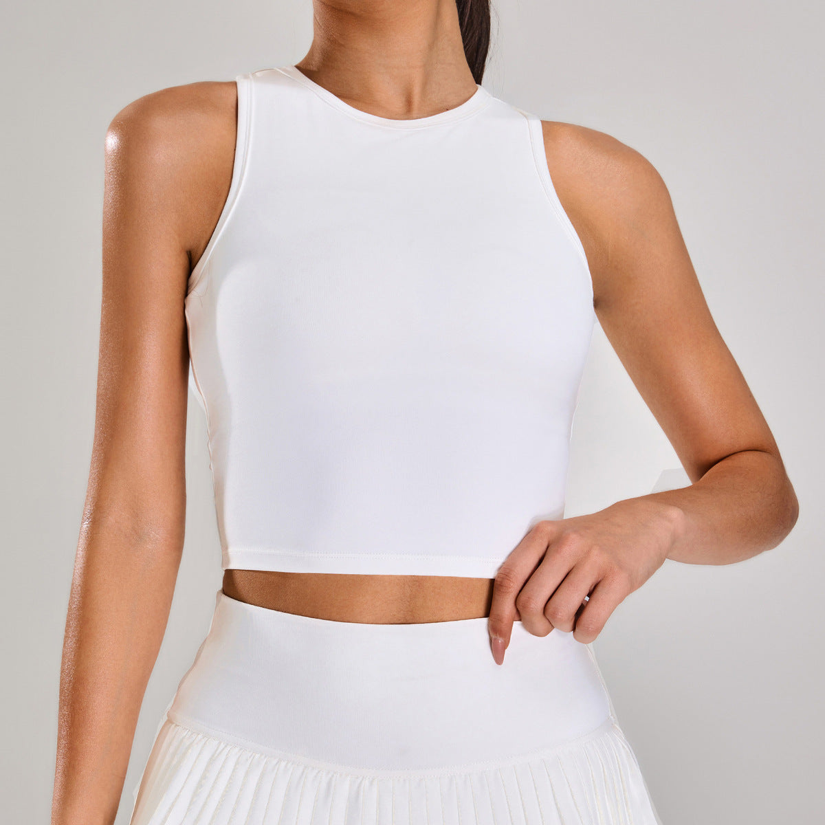 Women's Solid Color Sleeveless Yoga Tanks