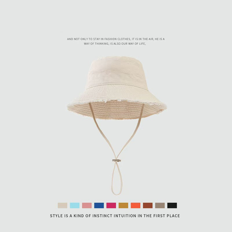 Sombrero de pescador plegable de color sólido informal para mujer