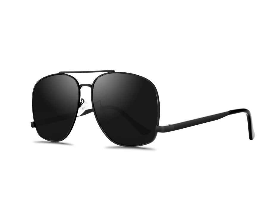 Gafas de sol con montura irregular y doble haz para mujer