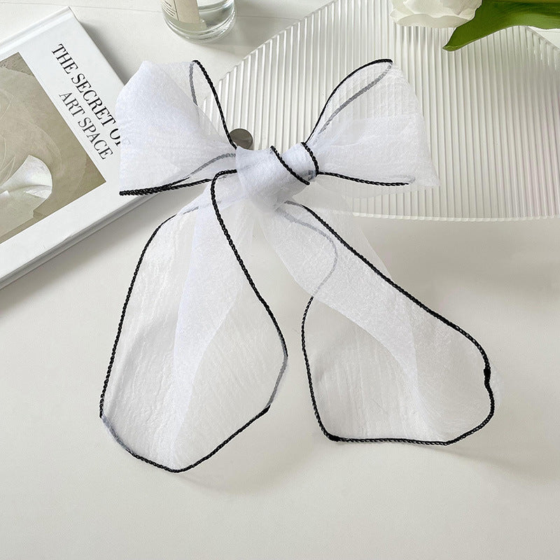 Bufanda larga de organza fina de verano para mujer, color liso