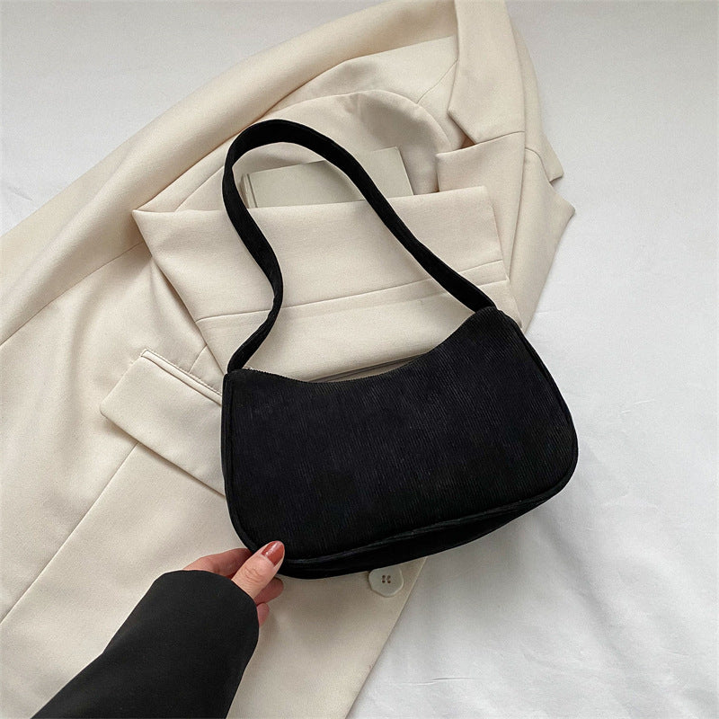 Solid Color Simple Fashion Underarm Bag