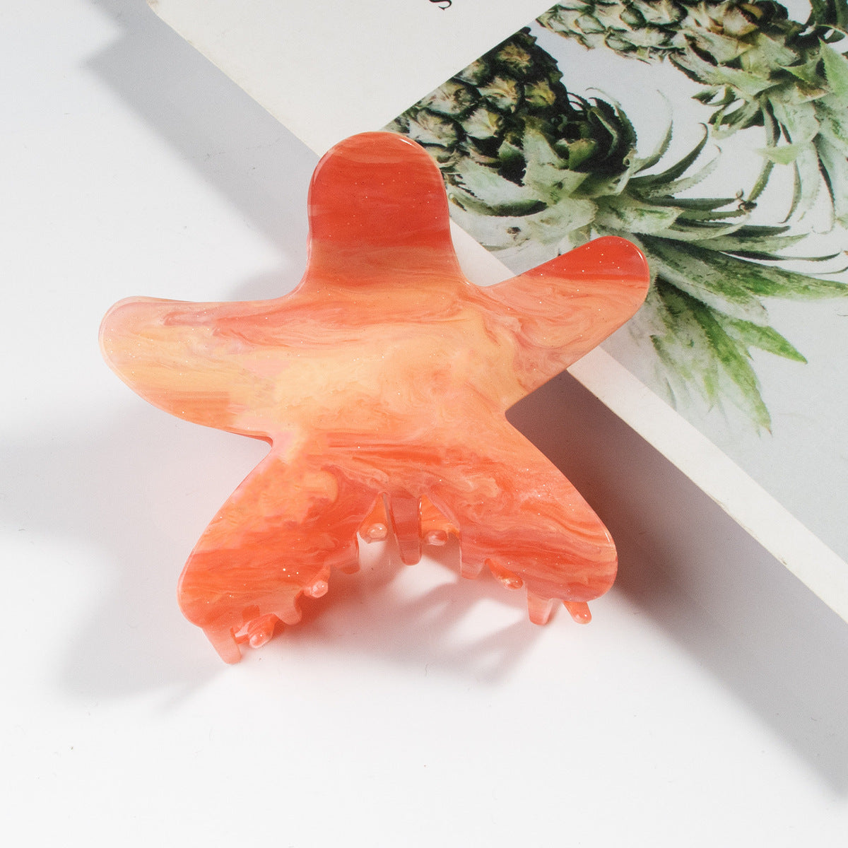 Fashion Starfish Grab Clip Acrylic Women'S Hairpin
