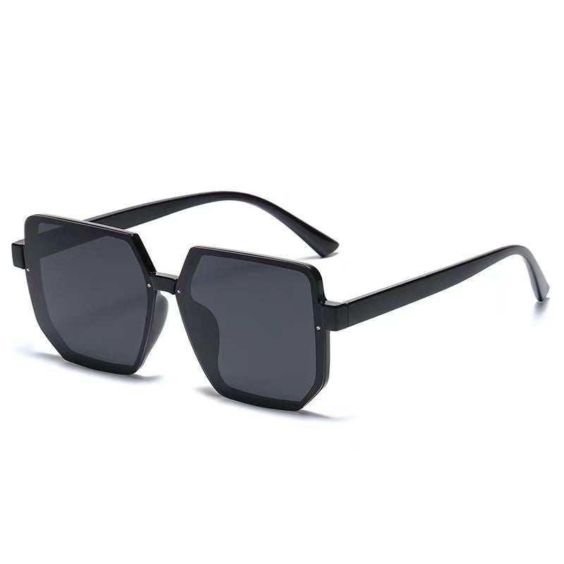 Gafas de sol cuadradas de montura grande retro para mujer, montura de PC, gafas de moda