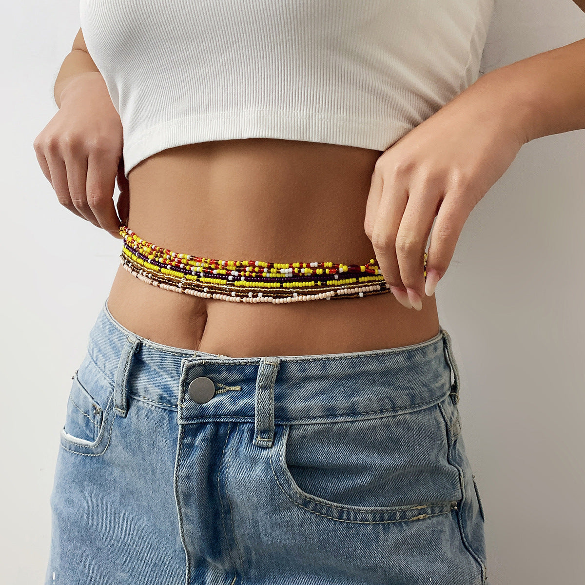 Women Fashion Sexy Vacation Beach Waist Chain