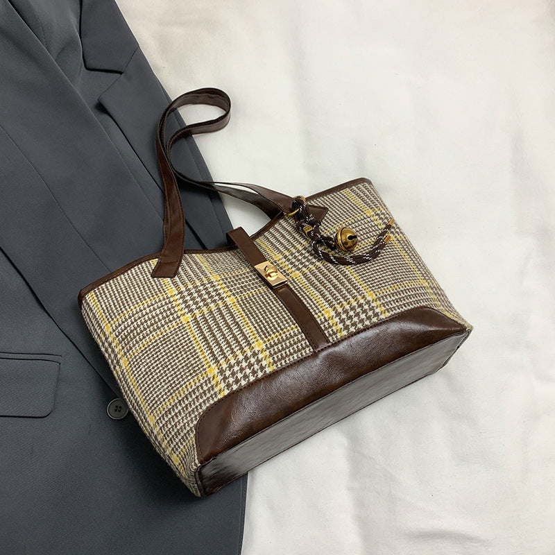 Women Fashion Casual Splicing Large Capacity Tote Bag