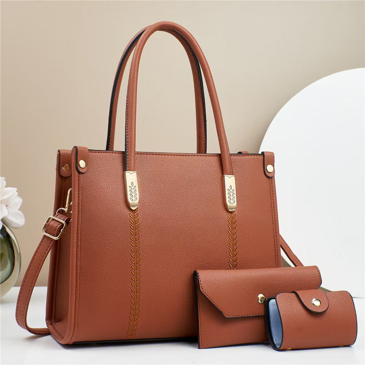 Large Capacity Women Tote Bag Three-Piece Set