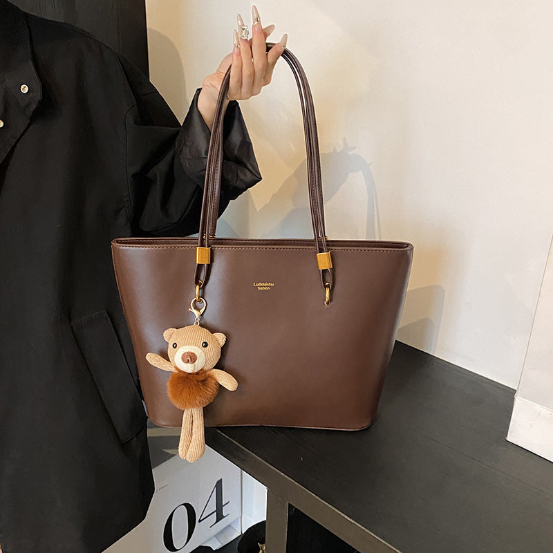 Soft Leather Women Large Capacity Vintage Tote Bag