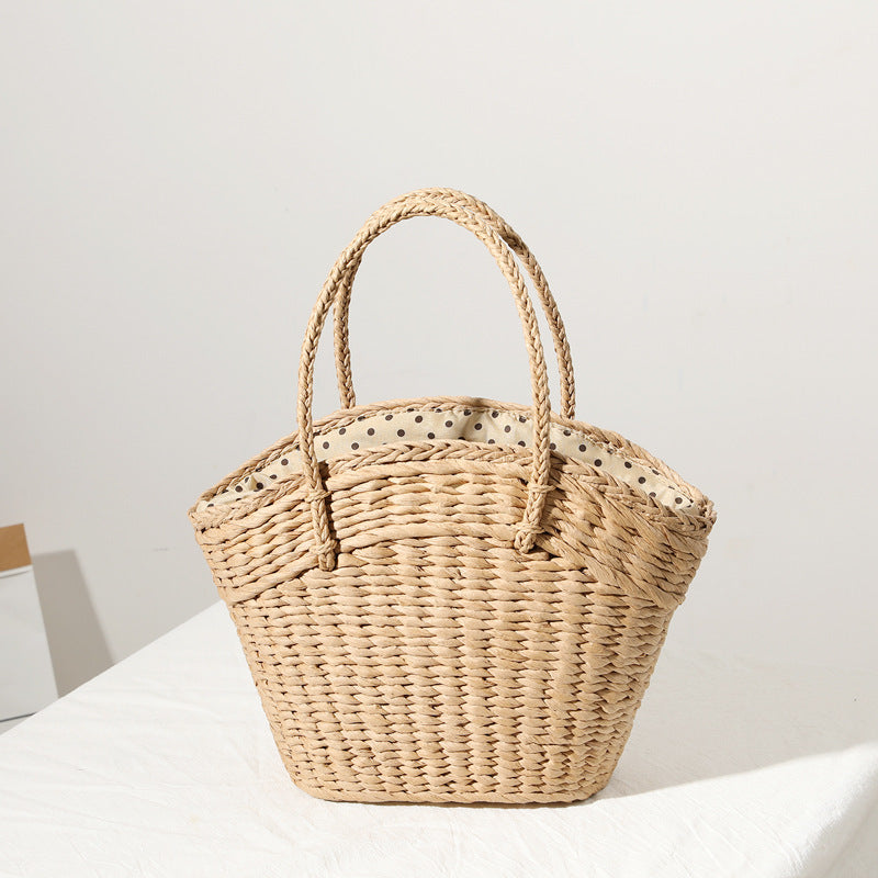 Bohemian Straw Woven Tote Bag