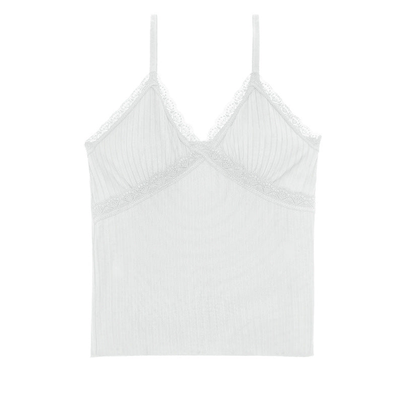 Haut caraco sexy en dentelle à col en V pour femme - Style polyvalent en viscose